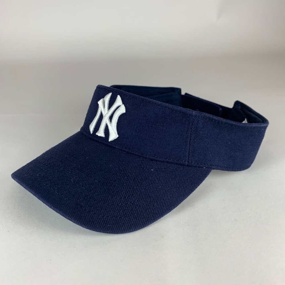 New York Yankees MLB Vintage Navy Blue Drew Pearson Strapback Adjustable Visor